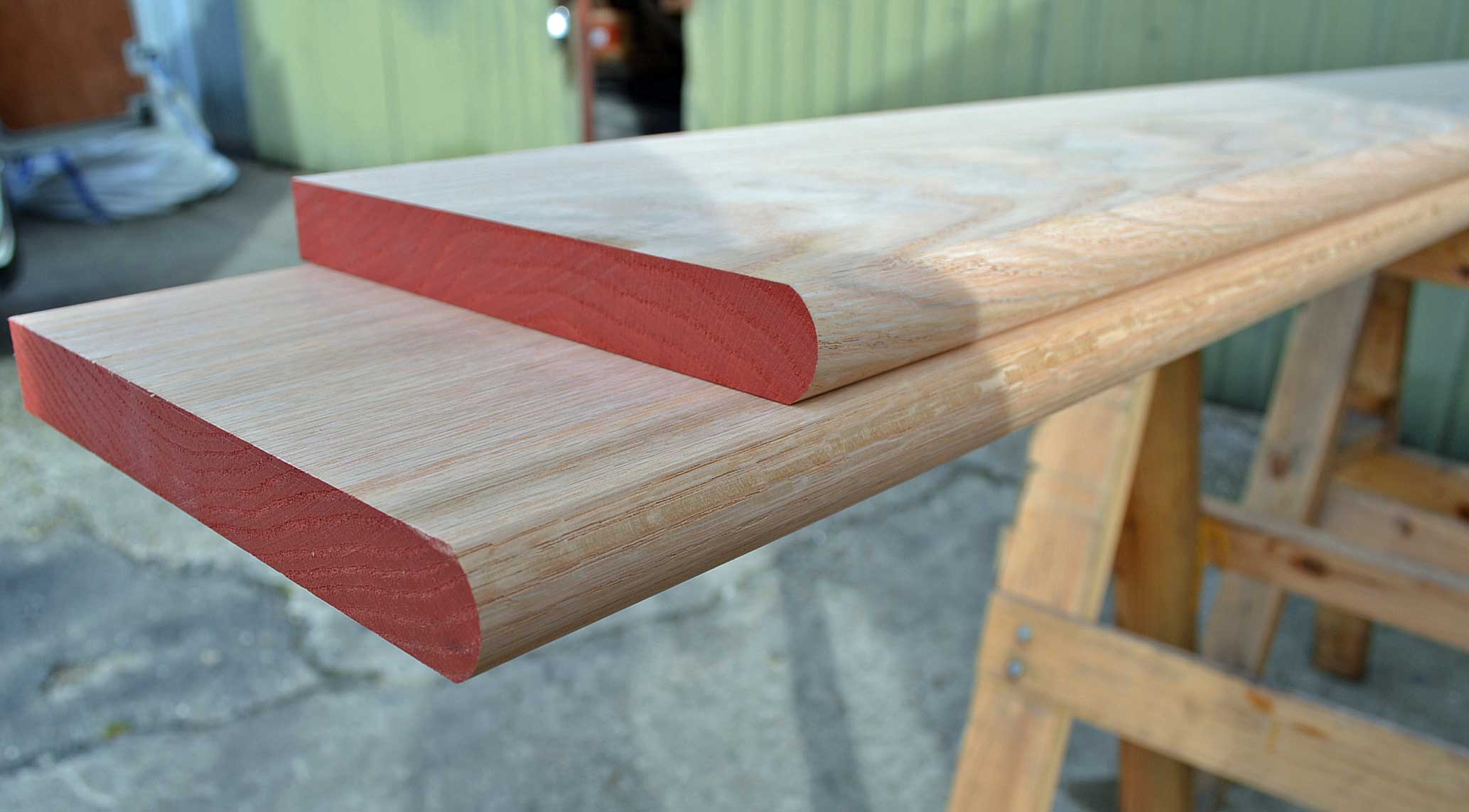 Solid Oak Window Boards | Full Radius 1 Edge