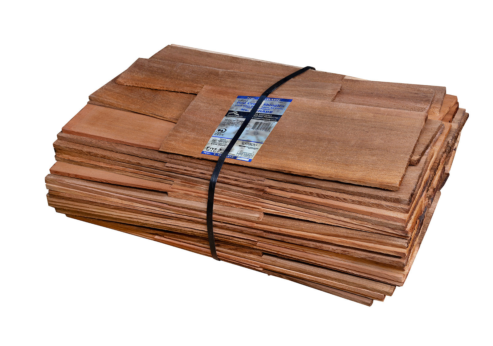 Western Red Cedar Shingles | Blue Label Grade | Kiln Dried