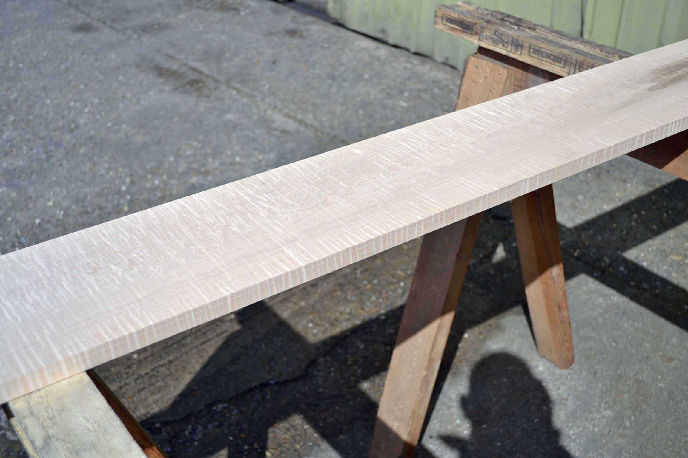 Tiger Stripe White Maple Board | AAA+ Figure 4 Sides