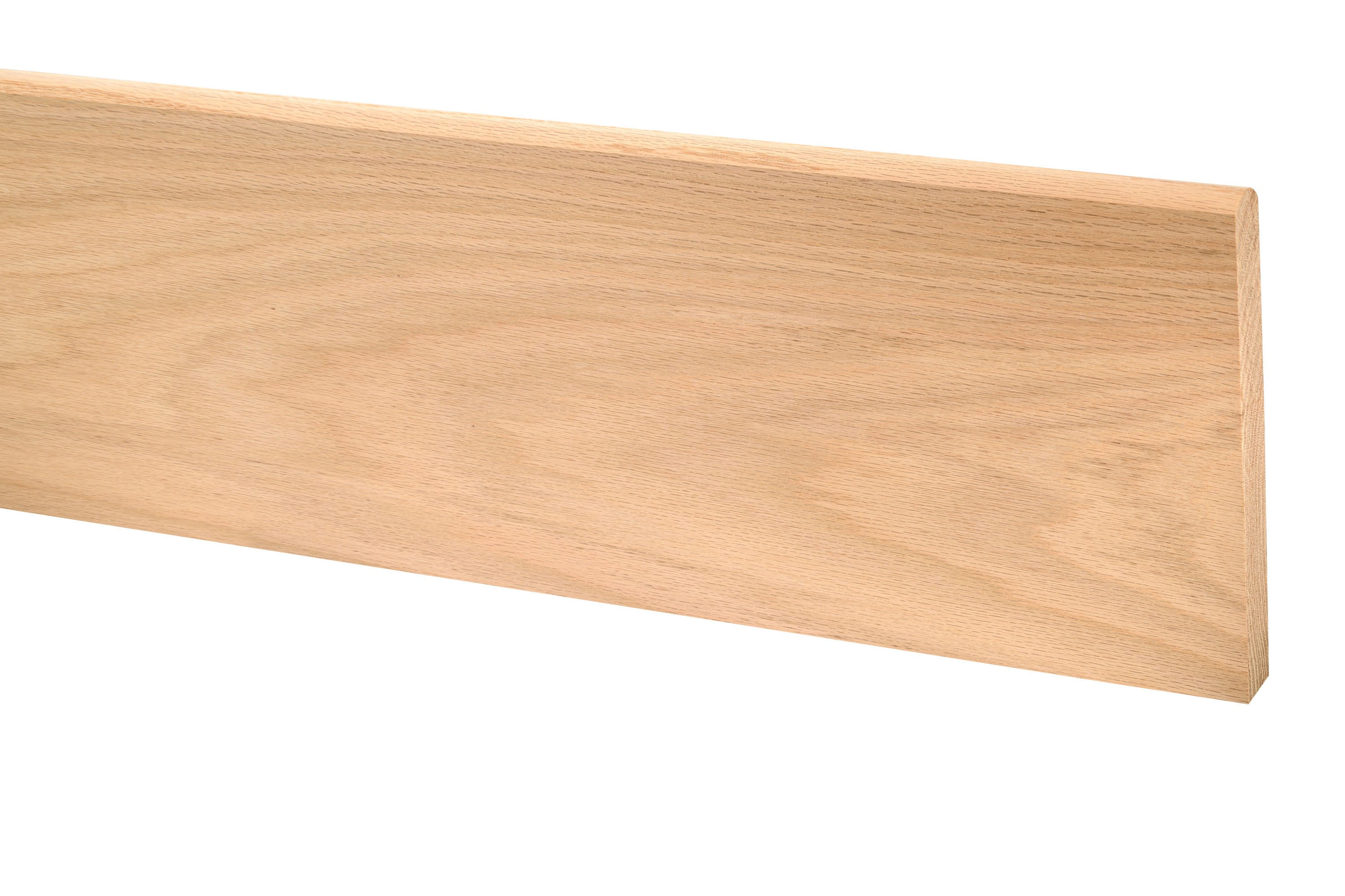 Bullnose/Pencil Round 1 Edge Solid Oak Skirting Boards